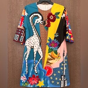 Colorful Dress with Embellishments